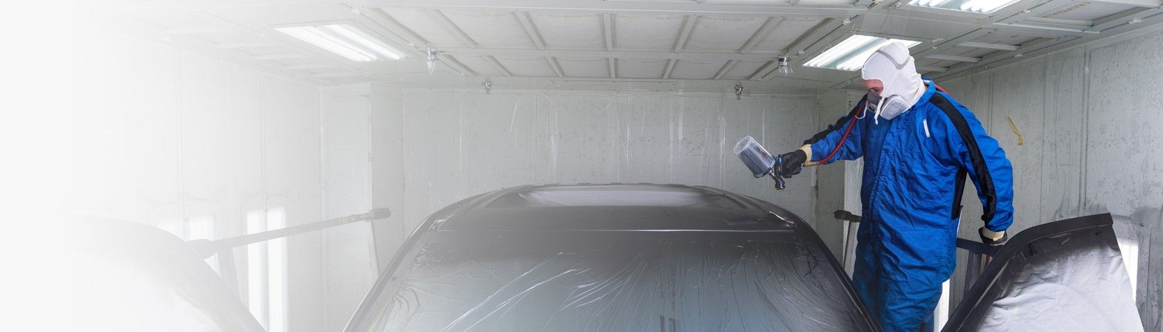 Mechanic Painting Car